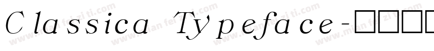 Classica Typeface字体转换